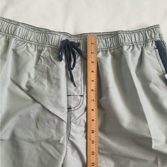 Kanu Surf Board Shorts Silver Swim Beach Cargo Pockets Lined Drawstring XXL - Picture 5 of 8